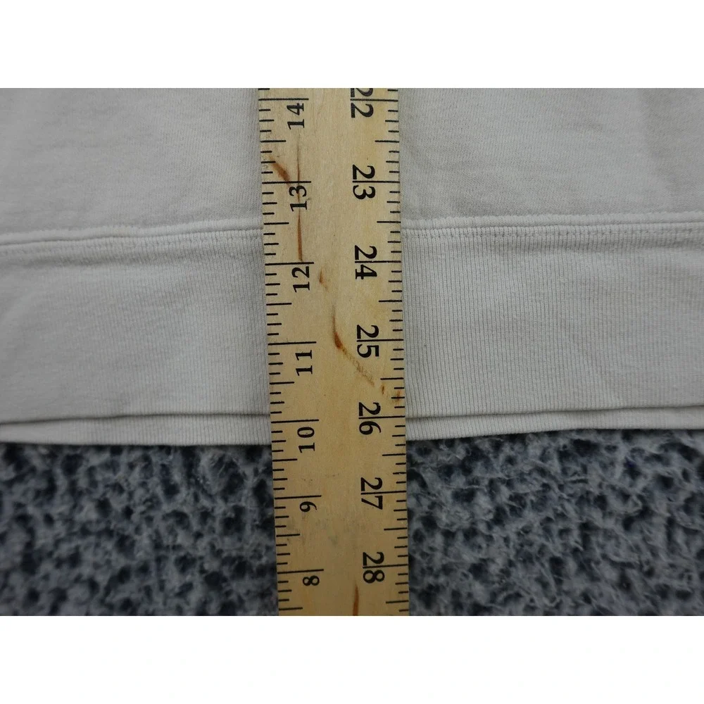The North Face Hoodie Mens XL‎ Cream Half Dome Logo Pullover Fleece